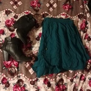 Teal Drawstring Shorts